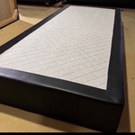 Losse boxspring, zwart